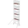 Aluminium Rolling Tower, Basic, Type RS TOWER 41-S, 0,75x1,85 m, Platform height 8,2 m, Working height 10,2 m, Safe-Quick GuardRail